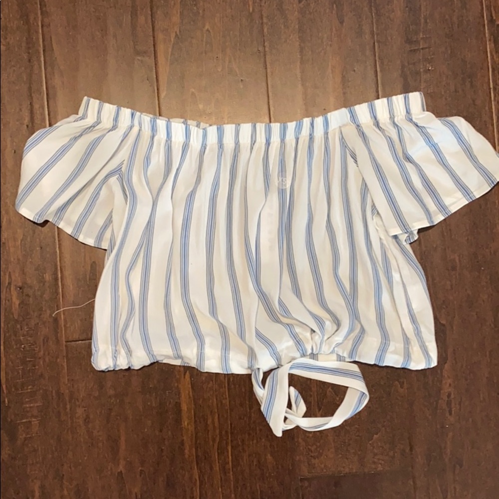 off the shoulder crop top